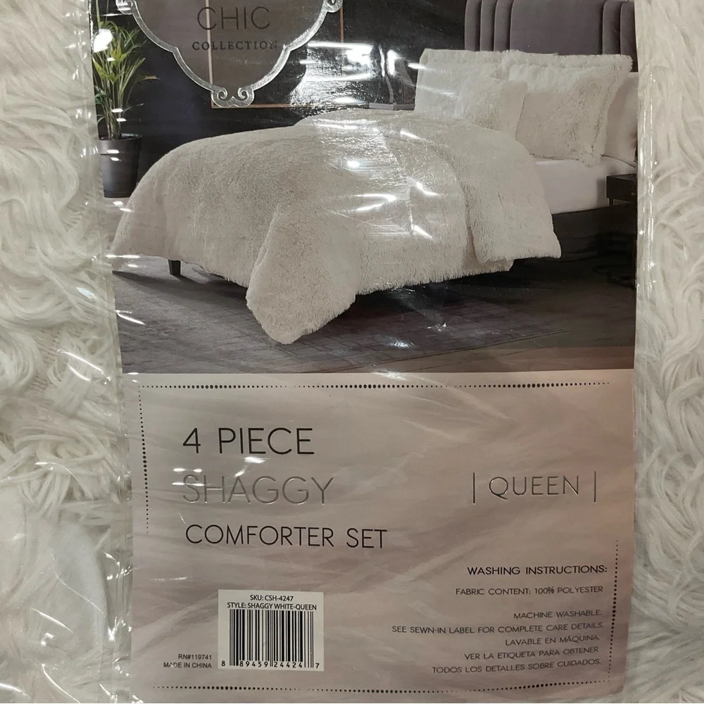 Casual chic collection fur White Bedding Set